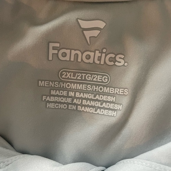 Fanatics Men’s Light Gray Raiders Polo with Embroidered Logo - Picture 4 of 4